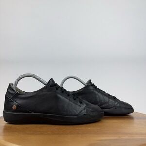 Womens Softinos Bauk543 Black‎ Leather Casual Comfort Walking Sneakers Size 38